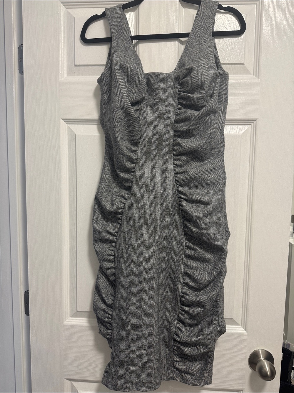 New Verrieres & Sako  gray & black  tweed dress